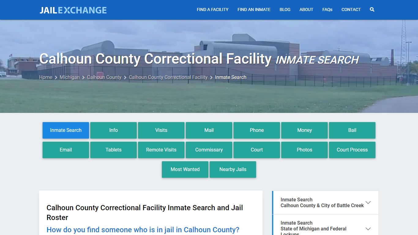 Calhoun County Correctional Facility Inmate Search - Jail Exchange